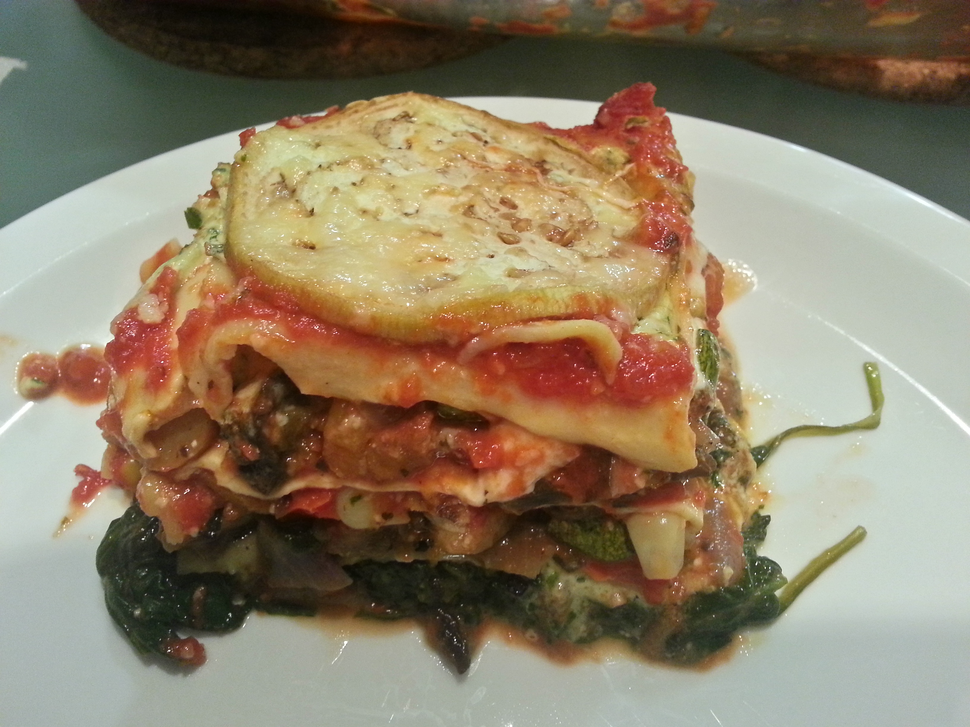 Roasted veggie lasagna